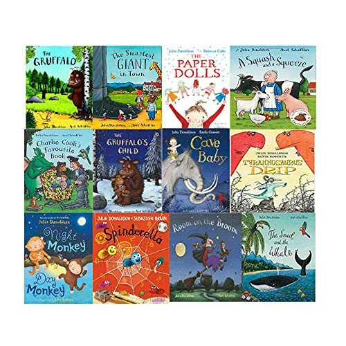 B&Q -  Julia Donaldson Collection 12 Books Set SpinderellaNight MonkeyDay MonkeyThe Gruffalo - Image 4