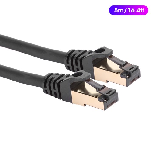 5m/16.4ft 40Gbps Ethernet Cable Copper Wire Cat8 Crystal Head Networking Cor NEW - Afbeelding 12 van 12