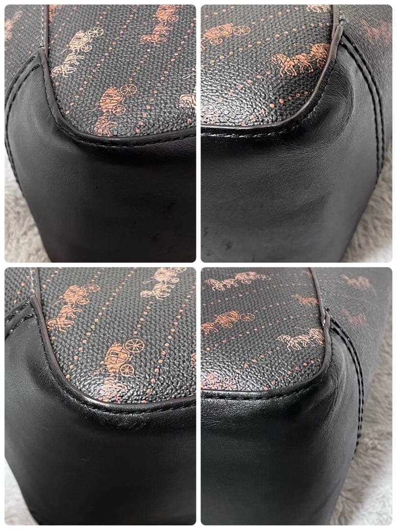Excellent Condition COACH Horse Pattern Handbag P… - image 11