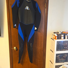 U.S. Divers Herren Neoprenanzug schwarz/blau Reißverschluss hinten Größe Small QCNTAR10D