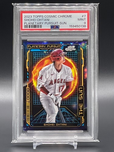 Shohei Ohtani #PPS-7 — 2023 Topps Cosmic Chrome Planetary Pursuit Sun baseball card