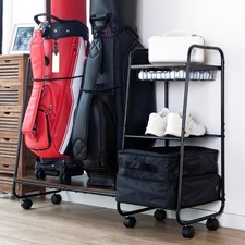 Golf Bag Storage Organizer Rack Garage Stand Holder Adjustable Large Size