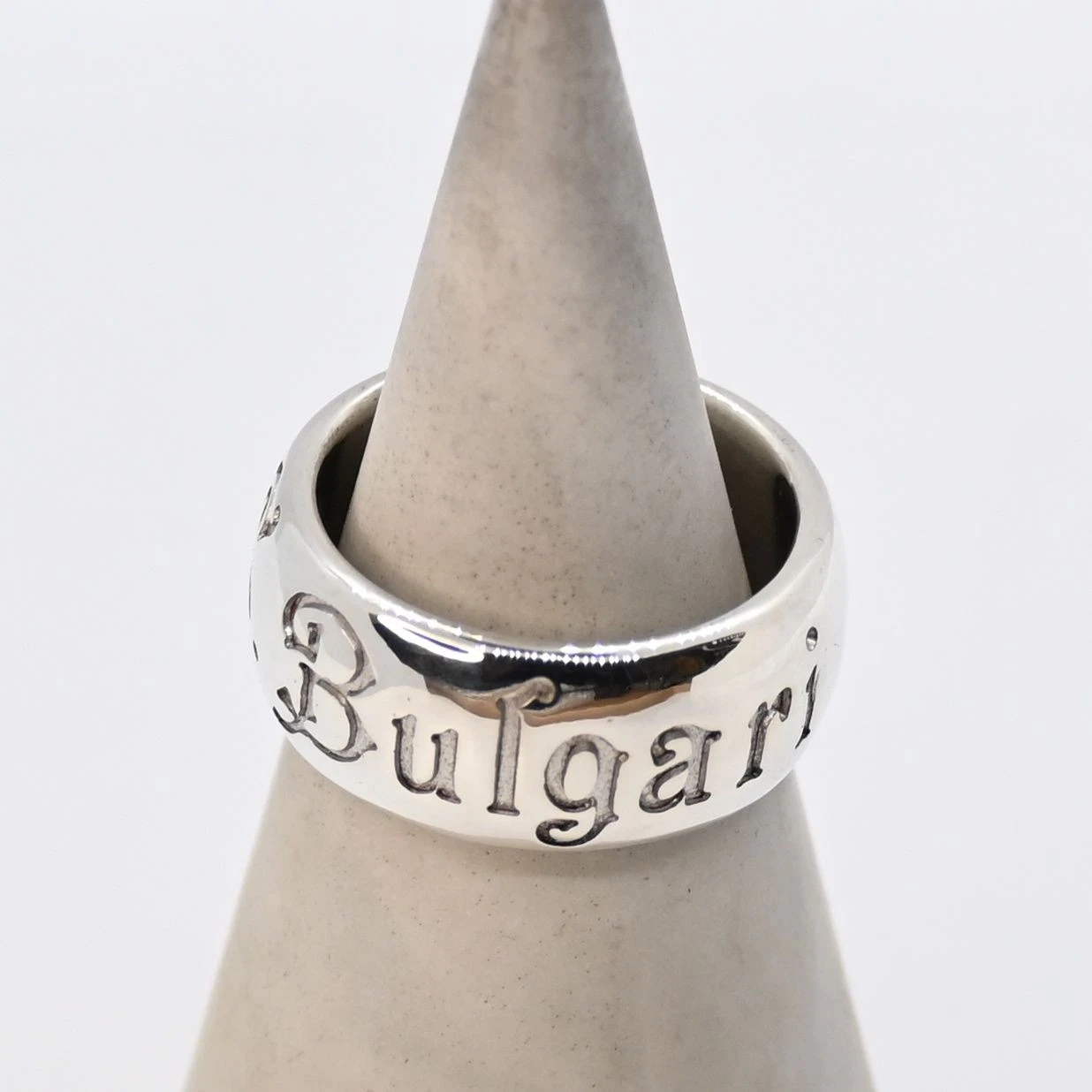 RARE BVLGARI Save the Children Ring SV925 Silver Size 7 Band Jewelry Auth