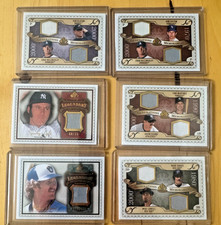 2009 SP Legendary Cuts Memorabilia Relic Card Lot (6) Yount Lyle Boggs Sutton