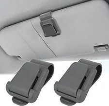 2Pcs Sunglass Holder for Car Visor, Sunglasses Visor Clip for Car, Color: gray