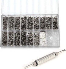 Eyeglass Sunglass Repair Kit with Screws Tweezers Screwdriver Tiny Micro Screws