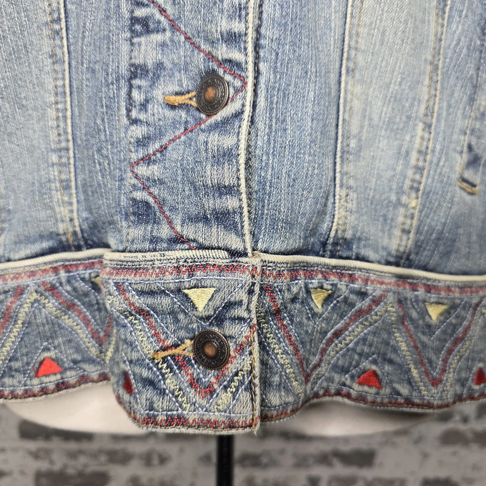 Chaqueta vaquera bordada talla grande INC International Concepts para mujer talla 3X Foto 4 de 4