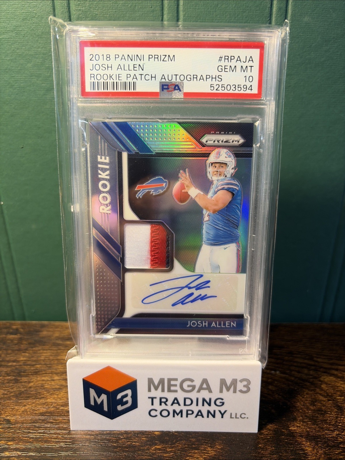 Josh Allen Panini Prizm Rookie Patch Autographs #RPAJA Base