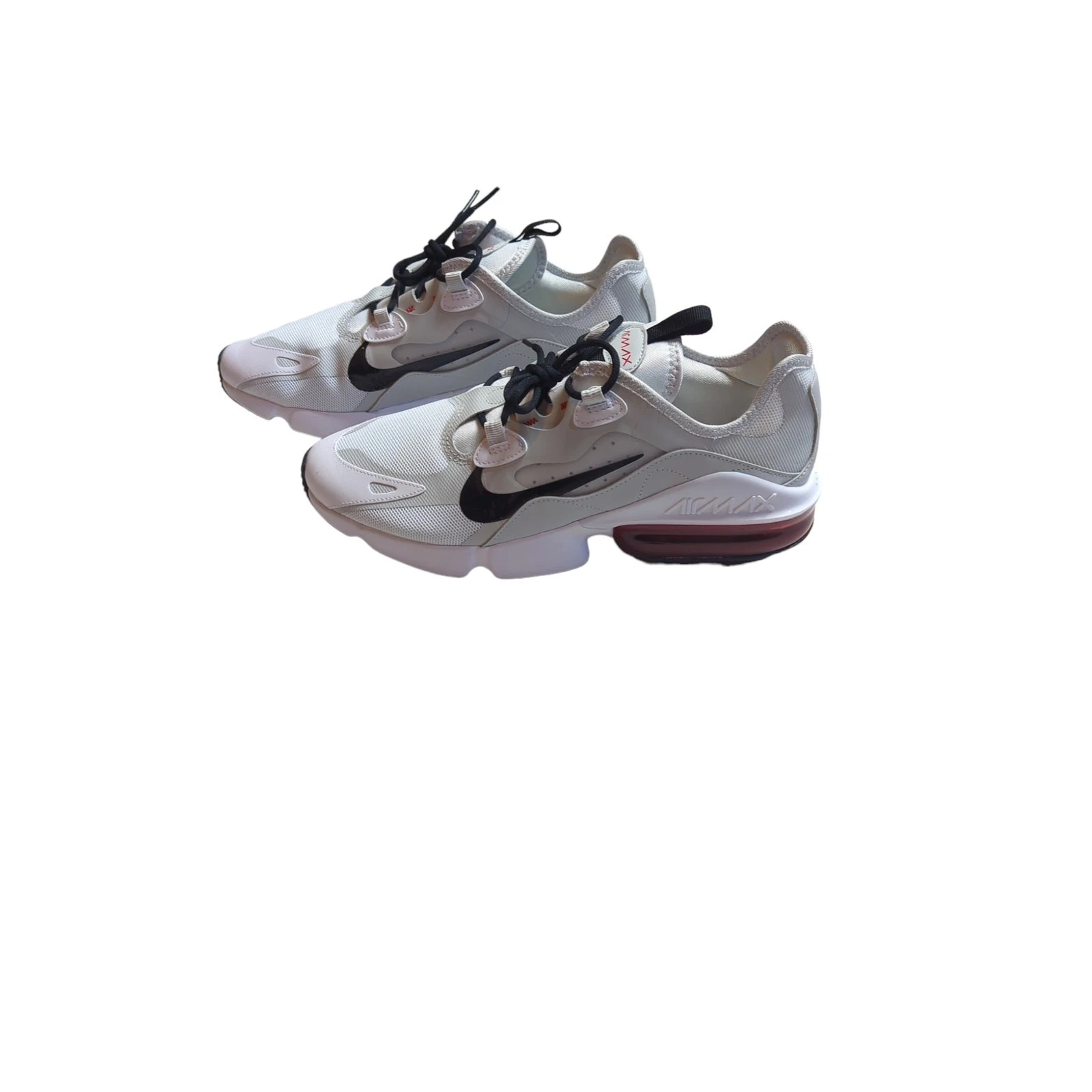 Nike Air Max Infinity 2 Uomo Taglia 8 CU9452 100 Scarpe Sneakers Bianco Nero Rosso