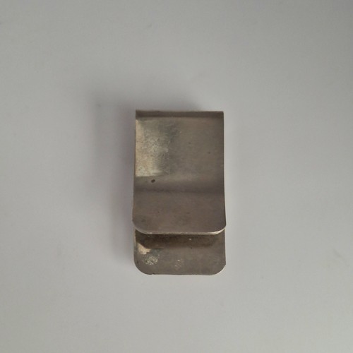 Zuni Silver Inlay Money Clip Fish Scale Design Sterling Turquoise Coral Jet - Picture 9 of 15