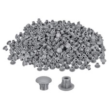 2000Pcs Screw Hole Plugs, 5mm 3/16" Dia Plastic Button Plugs, Dark Grey