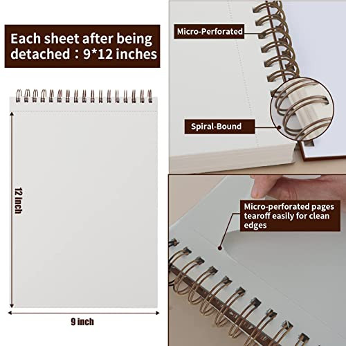 Oat Art Studio Mixed Media Paper Pad - 9x12 Inches, 20 Sheets, 98 Lb (160 GSM) For Painting & Sketching - View #9