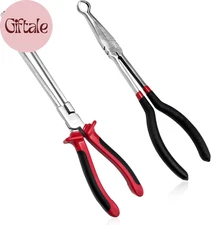 2 PCS Car Spark Plug Wire Removal Pliers Tool, Sleeve Type Spark Plug Puller & C