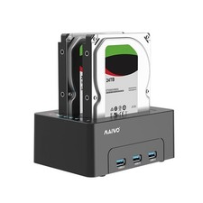 MAIWO Hard Drive Docking Station Cloner for 2.5 3.5 Inch SATA HDD SSD, 3X USB...