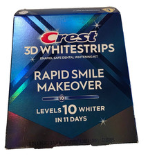 Crest 3D Whitestrips Rapid Smile Makeover Level 10 11 Treatments Exp: DEC 2027