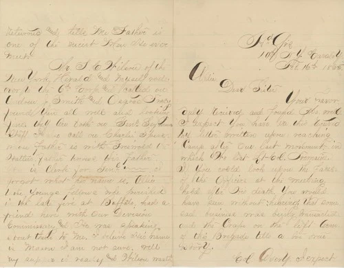 George H. Stevens – 10th New York Cavalry – Civil War Handwritten Letter – 1865