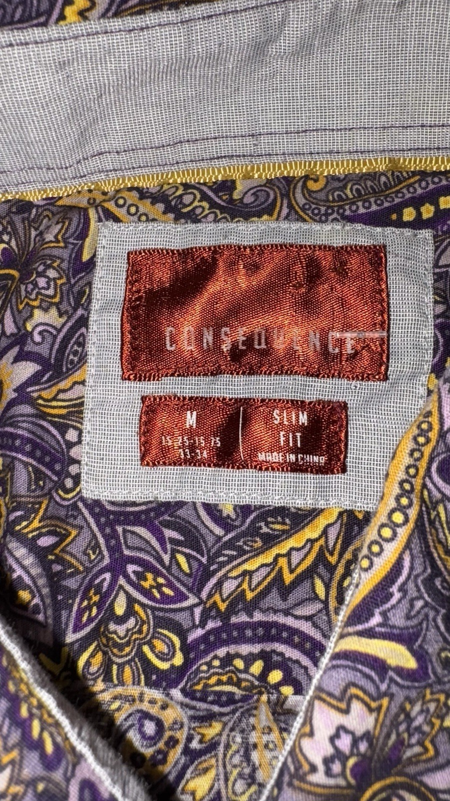 CONSEQUENCE Button Down  Shirt ,short Sleeve Pais… - image 5