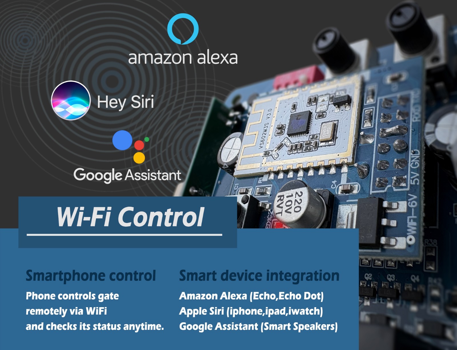 Blütezeit Solar Chain Gate Opener 1400lb w/WiFi & Battery (Panel Not Incl.)-Used