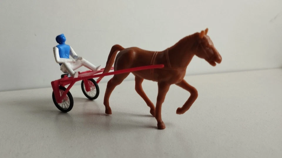 Rare ancien Norev Sulky trotteur de Vincennes - Photo 3/3