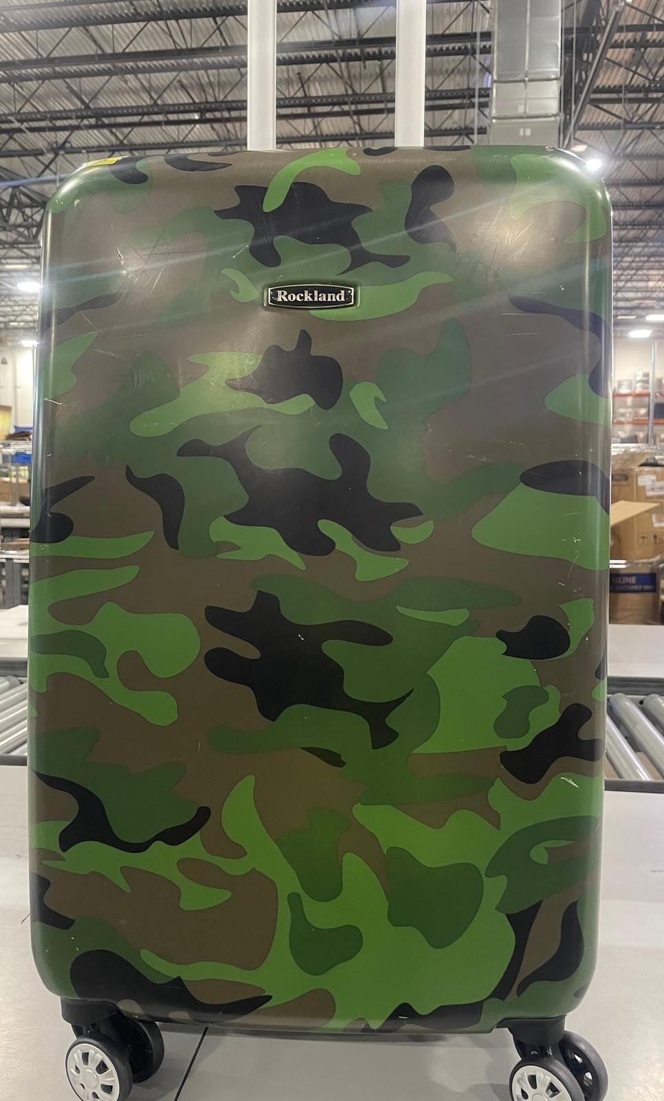 ROCKLAND SAFARI HARDSIDE SPINNER WHEEL LUGGAGE, CAMOUFLAGE -