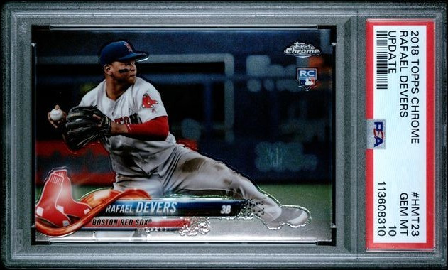 Rafael Devers 2018 Topps Chrome Update Rookie #23 - PSA 10 - GEM MINT