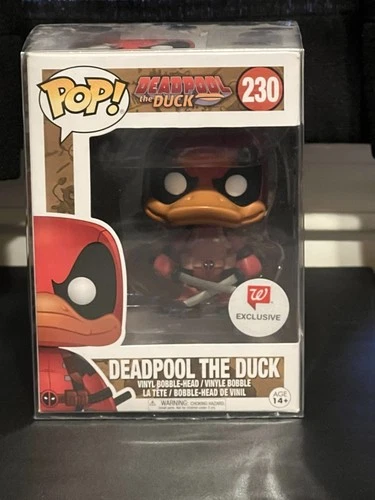 Funko Pop! Deadpool The Duck #230 Marvel Walgreens Exclusive W/Pop Protector