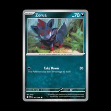 Zorua 061/86 WHT White Flare Pokemon Card NM