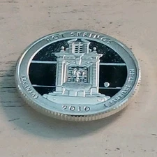 2010-S Cameo PROOF 90% SILVER "Hot Springs" ATB Washington Quarter - Ships Free!