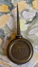 Vintage Brass Pfaff Sewing Machine Oil Can Thumb Pump Oiler