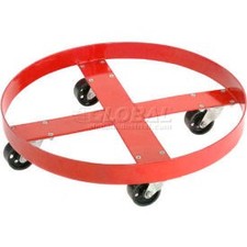 Industrial Drum Dolly for 30 Gallon Drum - Steel Wheels 1000 Lb. Capacity