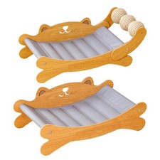Cat Lounger Cat Scratcher Bed Lounger with Gel Mat Couch Sleeping Resting