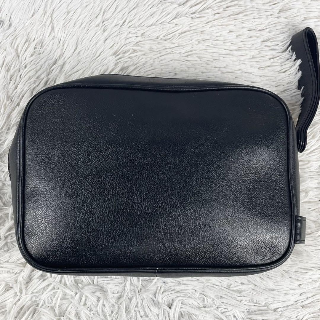 Borsa pochette Yves Saint Laurent in pelle triplacca goffrata nera autentica