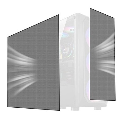 2-Pack 500x500mm 19.68inch DIY Computer PC Case and Fans PVC Dustproof Mesh F...