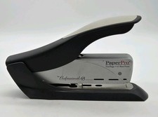 Paper Pro Professional 65 Two Finger 65 Sheet Power Stapler Black Silver