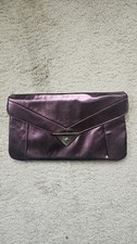Designers By Debenhams Henry Holland Purple Croc Effect Large Clutch Bag BN