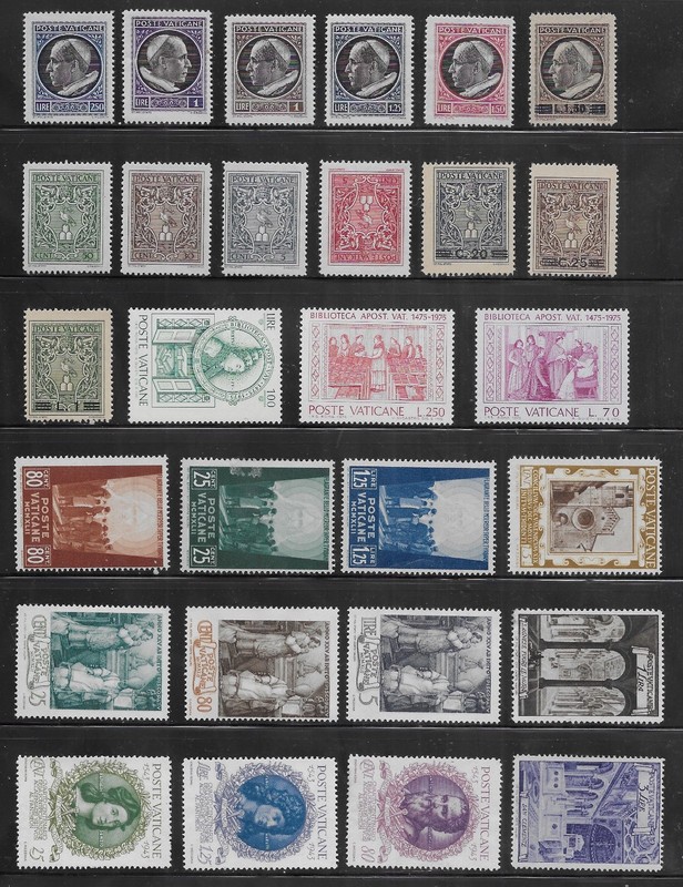 28 Vatican City Stamps from Quality Old Antique Album