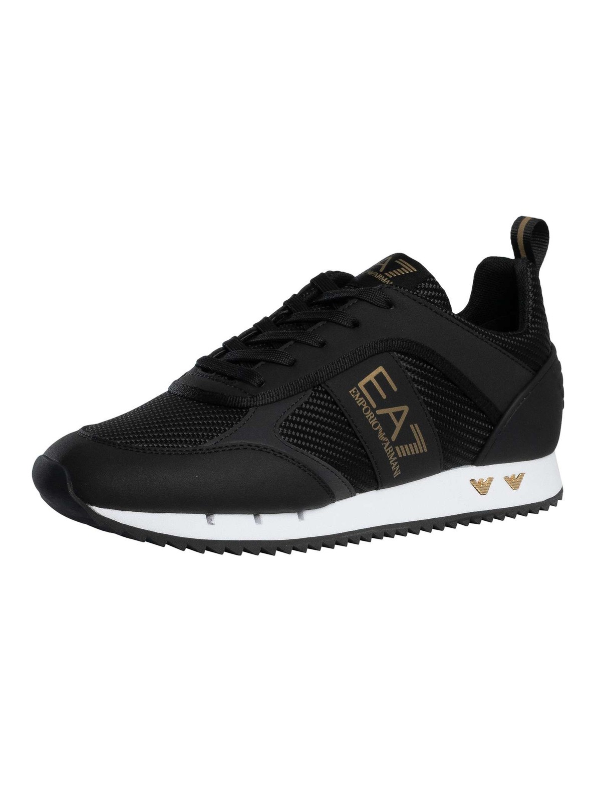 Emporio Armani Ea7 Sporty Trainers With Modern Design - Male - Sneakers - Black - 10 Uk - Shoes - Image 2