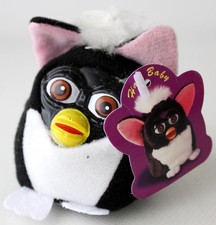 Peluche giocattolo vintage anni 90 Furby Hair Baby Pull String avvolgibile Ko nuovo!