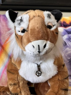 SEMO Large Tiger Plush Soft and Floppy 30  Long SLIGHTLY FLAWED See Photos