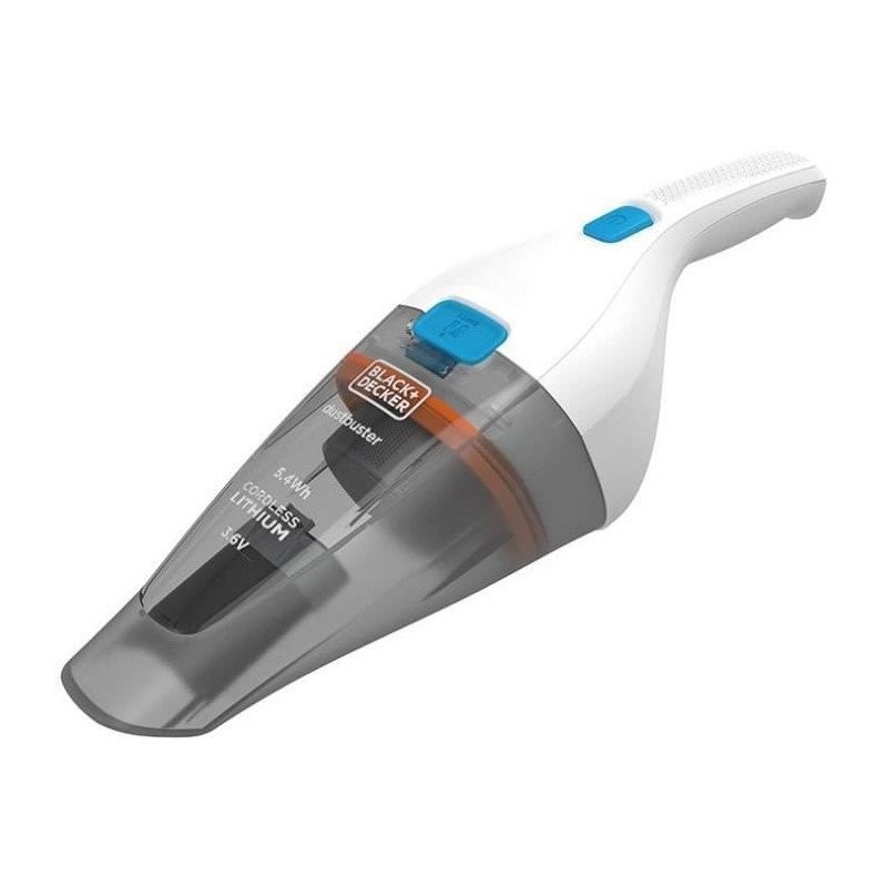 Aspirateur à main pour voiture et maison BLACK+DECKER 3.6V sans fil couleur gris