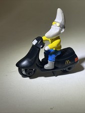 Vintage 1988 McDonald s Happy Meal Toy MAC TONIGHT Moon Man on Black Scooter
