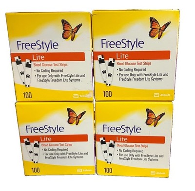 FreeStyles Lites Blood Glucose Diabetic Test Strips~400 Count~1/31/28~FR SHIP