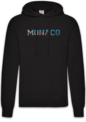 Monaco Herren Hoodie Skyline Stadt City Ville Città Ciudad Urlaub Staat Mónaco