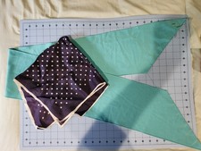 Two Scarves, No Labels, Silk Like, Wearable C...