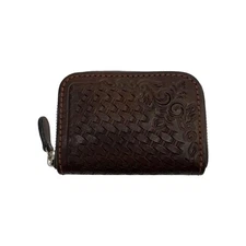 SAAD Coin Case Allover Pattern Men’s Brown CC-29-CH