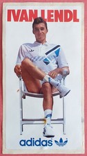 IVAN LENDL  ADIDAS AUTOCOLLANT STICKER  9 X 17,5 Cm .