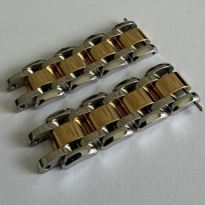 Longines PrimaLuna Steel & Gold Watch Bracelet End Sections L8.109.5