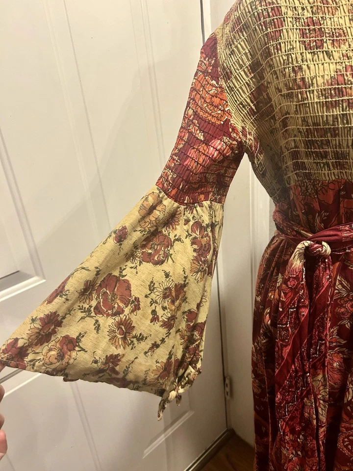 Vintage Floral Smocked Neiman Marcus Cottagecore Dress - Image 2 of 3