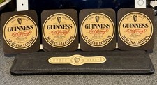 BEER BOTTLE LABELS  X4   GUINNESS EXTRA STOUT - BOTTLED BY TRUMANS 