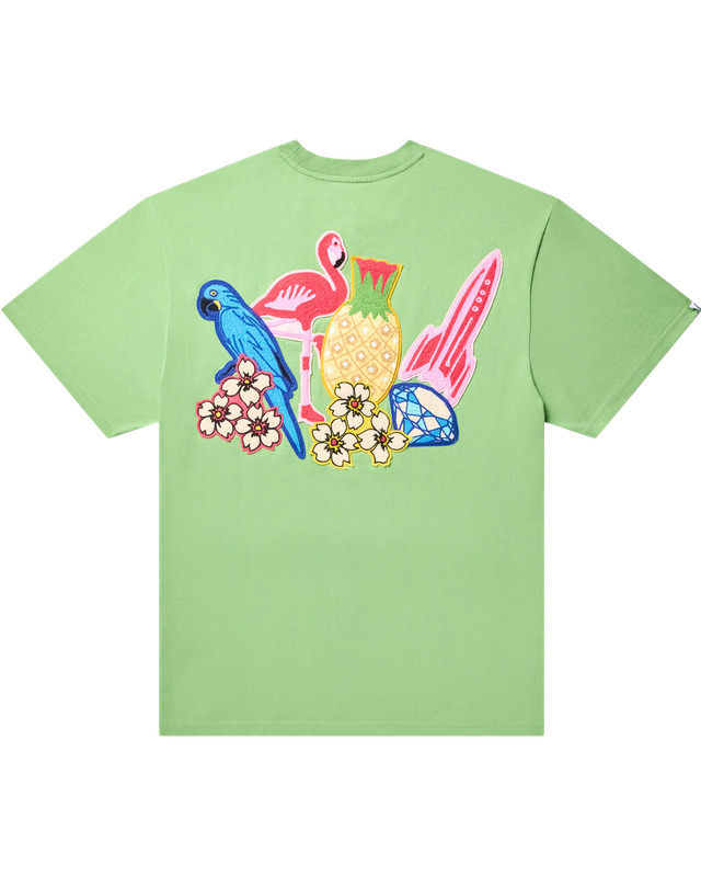 BILLIONAIRE BOYS CLUB 841-3307 BB ARCH SS ТРИКОТАЖ_ЗЕЛЕНЫЙ ЧАЙНЫЙ-РАЗМЕР L